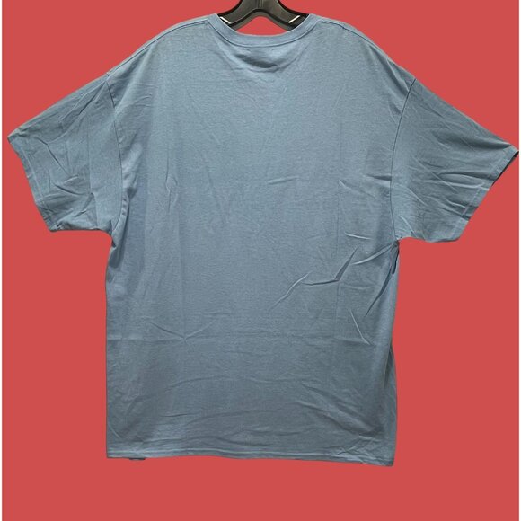 Delta Pro Weight- Men's Adults Short Sleeves T-Shirt -Graphic Tee-Light Blue-XXL - Picture 2 of 13